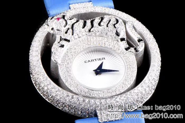 CARTIER卡地亞 獵豹系列 創意寶石腕表系列HPI01011 高端女士腕表  WSS3025